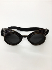 Steampunk Glasses Brown Goggles - Party lasses Novelty Glasses